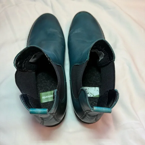 Remonte Teal Leather Ankle Boots - Picture 6 of 9